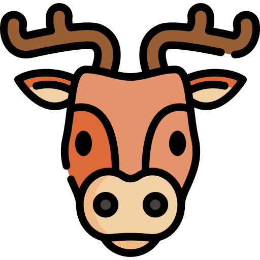 Deer animals deer zoology icon