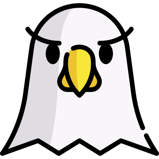 Eagle bird wildlife wild icon
