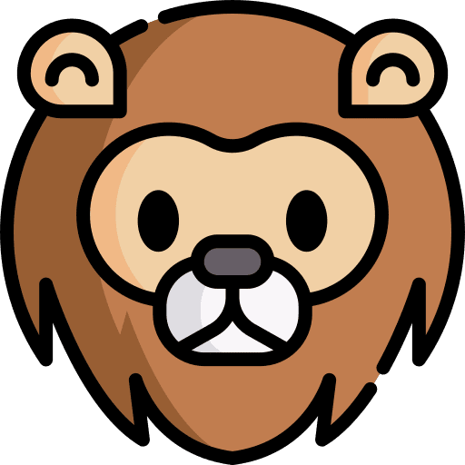Lion zoology animals wild life icon
