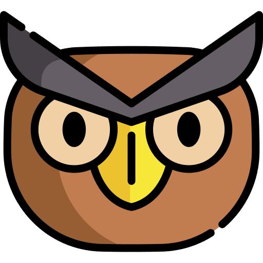 Owl bird animals hunter icon