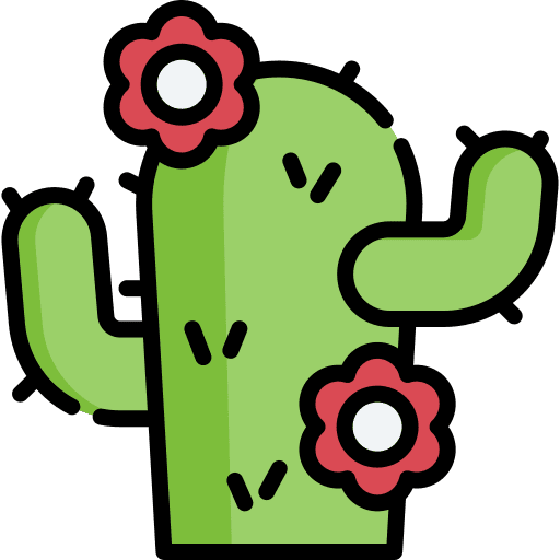 Cactus botanical plant dessert icon