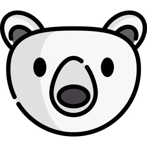 Polar bear animals wild life animal kingdom icon