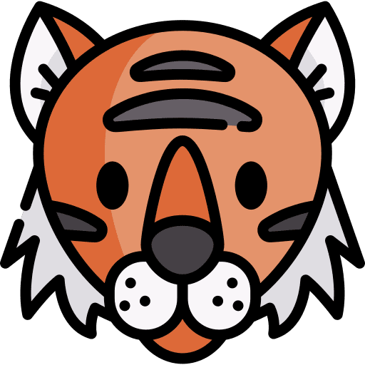 Tiger smilodon stone age saber toothed tiger icon