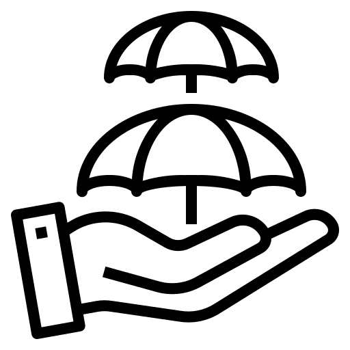 Insurance security coverage protection icon