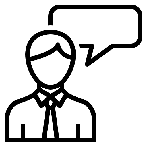 Agent speech bubble agent insurance icon