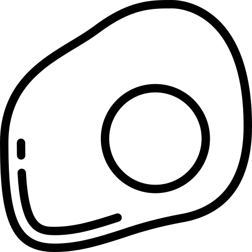 Egg protein fried egg icon