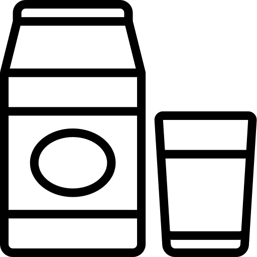Milk glass drink milk icon