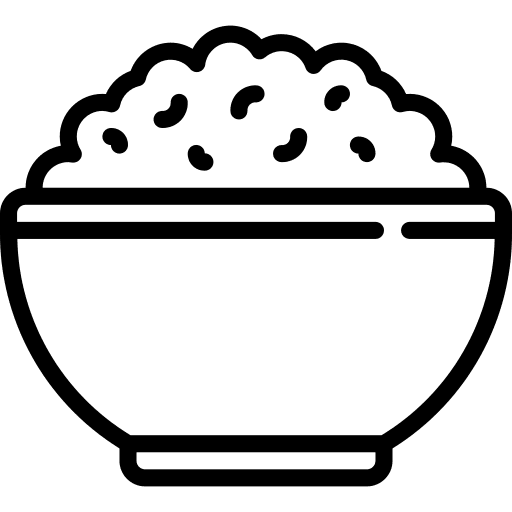 Porridge food healthy jar icon