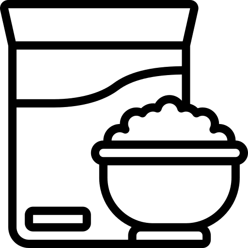 Cereal nutrition food and restaurant food icon