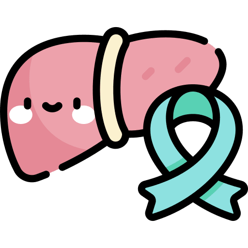 Liver cure awareness day cancer icon