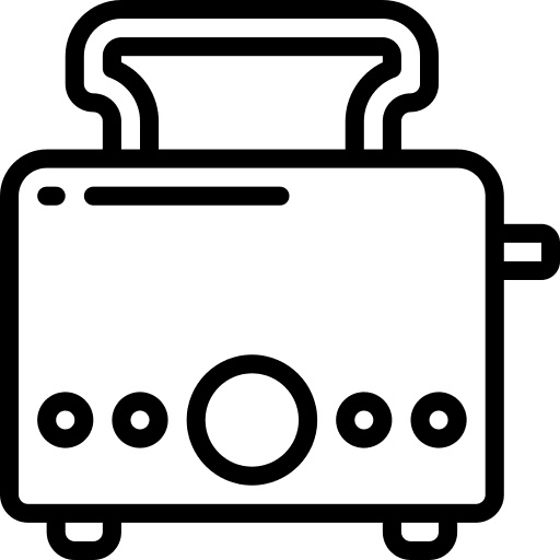 Toaster food and restaurant tools and utensils bakery icon