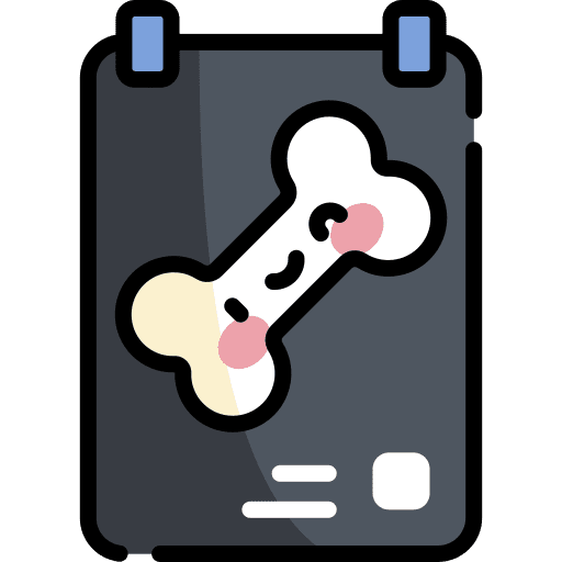 X ray broken knee joint icon