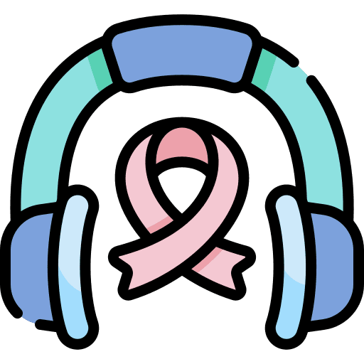 Help research cancer ribbon icon