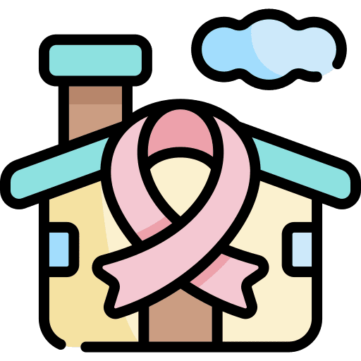 House house ribbon research icon