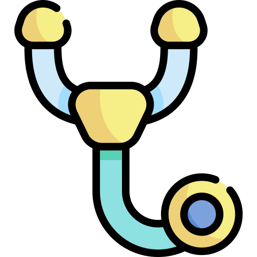 Stethoscope healthcare and medical medical medic icon