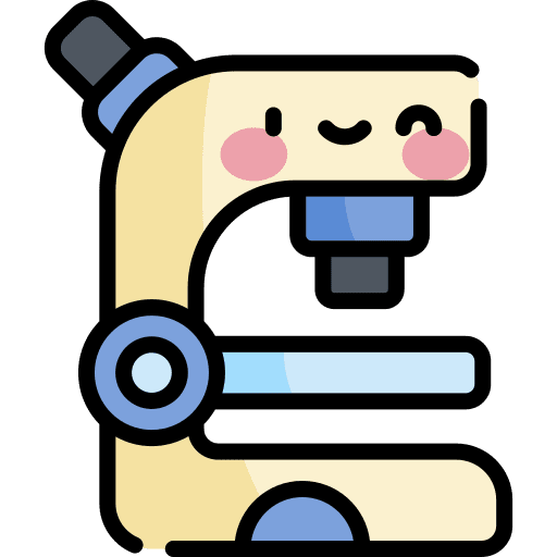 Microscope health care biology icon