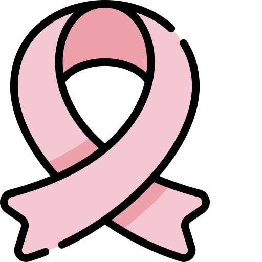 Ribbon research awareness day cancer icon
