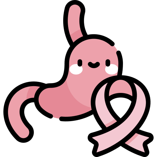 Stomach cancer cure healthcare and medical icon