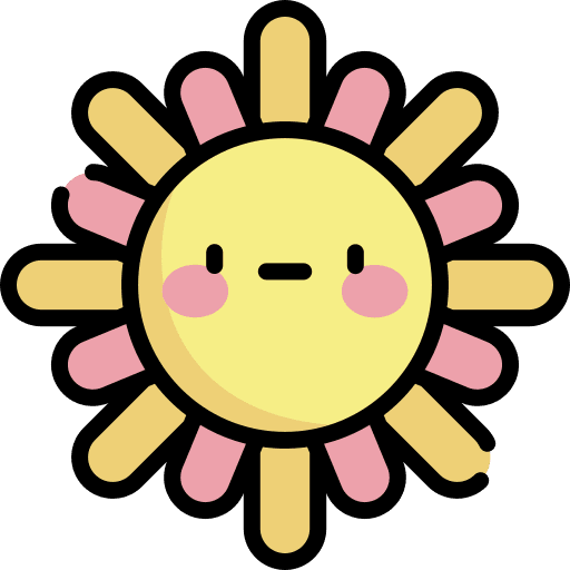 Sun weather summer warm icon