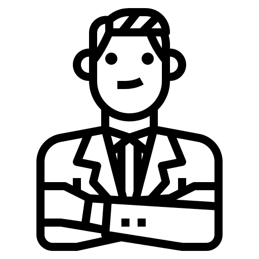 Manager businessman business and finance business icon