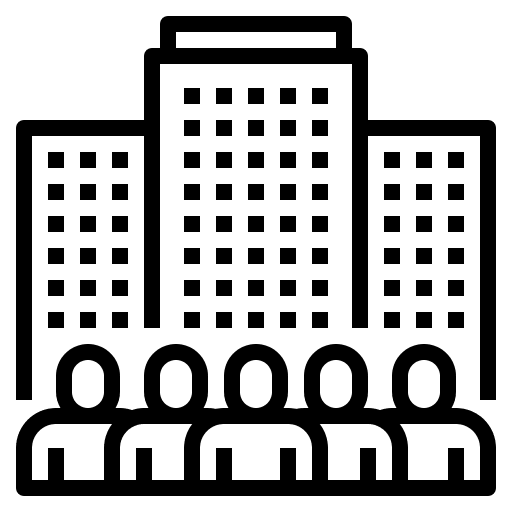 Organization businessman company entity icon