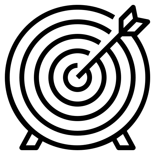 Goal strategy business goal icon