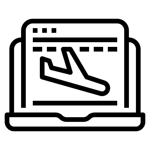 Landing strategy landing web icon