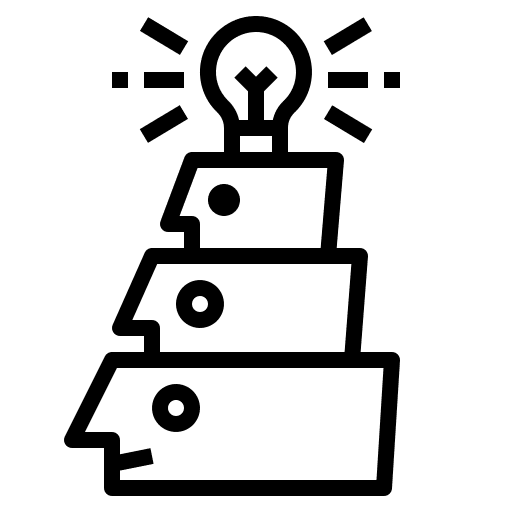 Specification initiative thinking business and finance icon