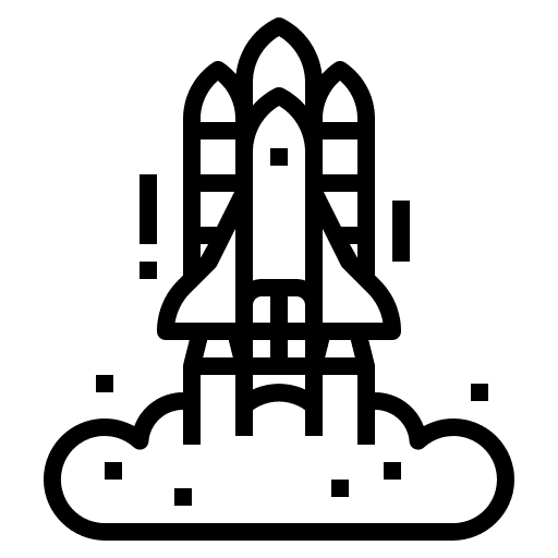 Startup startup space launch icon