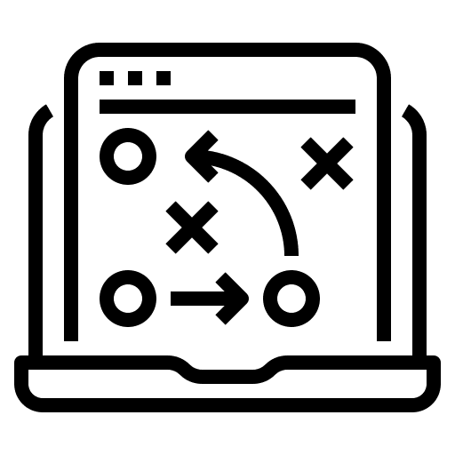 Strategy digital strategy business and finance icon