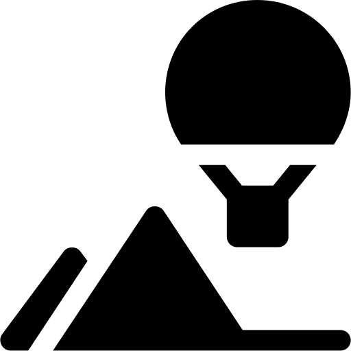 Hot air balloon fly trip hot air balloon icon