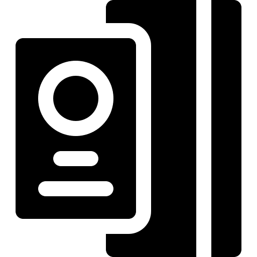 Passport document social media highlight stories icon