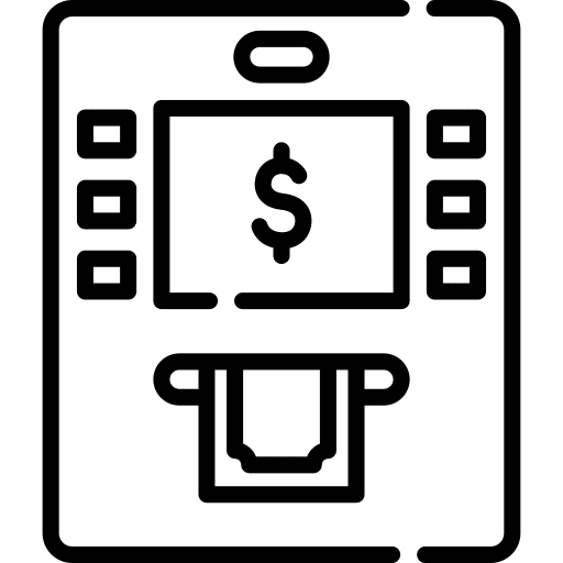 Atm notes cash machine atm icon