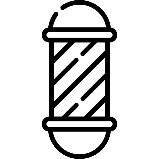 Barber sign barber barber pole icon