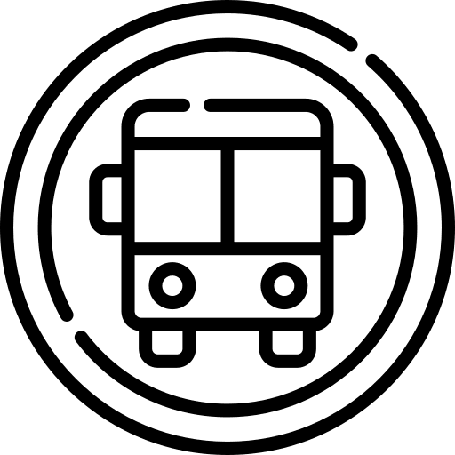 Bus school bus public transport icon