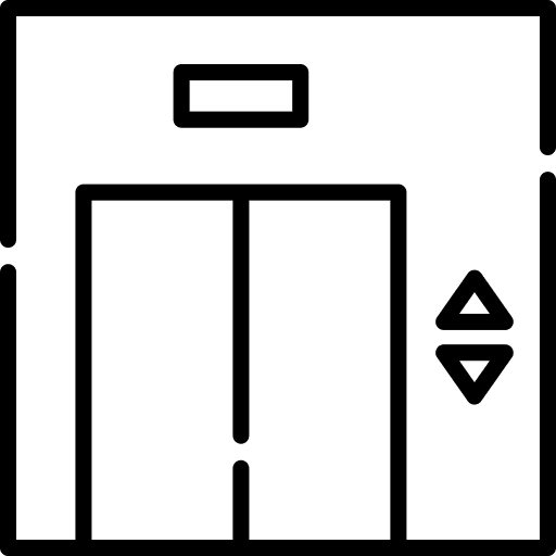 Elevator building electronics transportation icon
