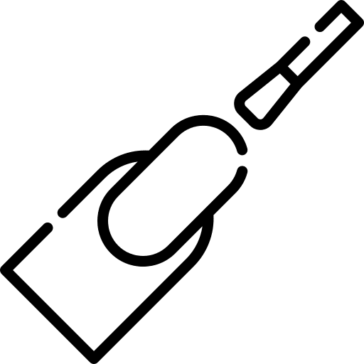 Manicure hand nail polish fingers icon