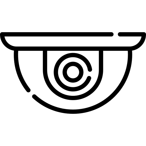 Cctv technology secure security camera icon