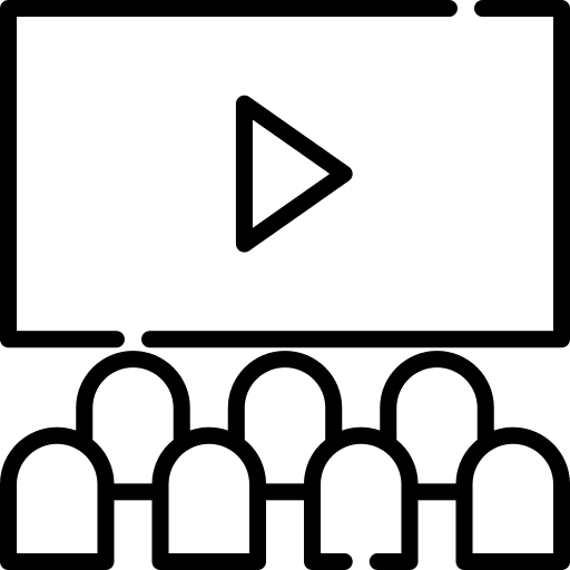 Cinema movie play entertainment icon