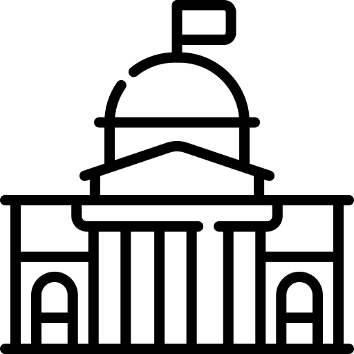 Government usa state cityscape icon