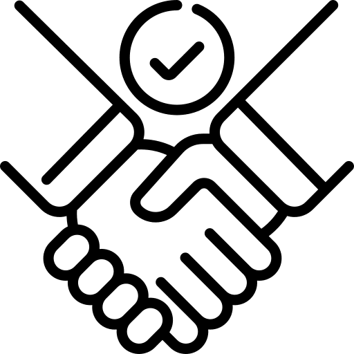 Handshake stakeholder integrity shake hand icon