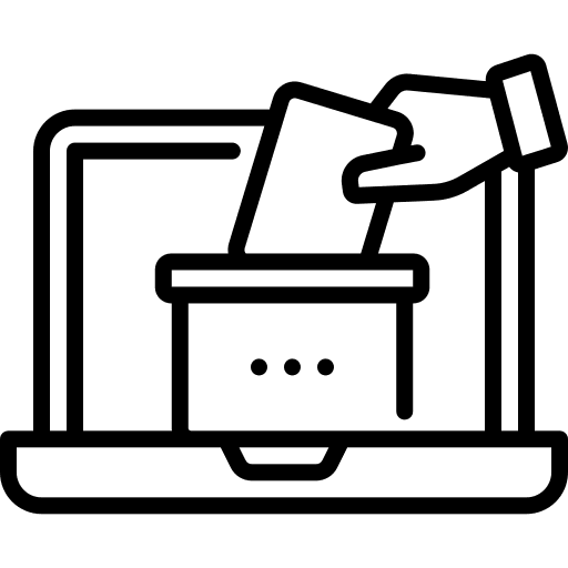 Online voting smartphone online cellphone icon