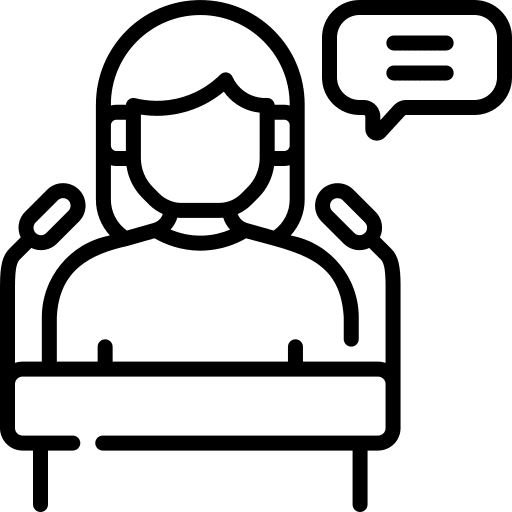 Politician politics professions and jobs endorsement icon