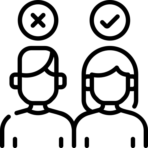 Candidates interview candidates miscellaneous icon