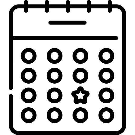 Election organization date calendar icon