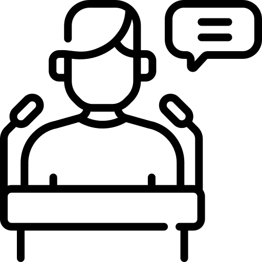 Politician professions and jobs endorsement politician icon