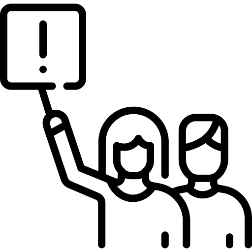 Protest loudspeaker shout megaphone icon