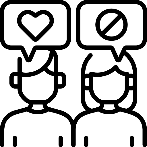 Debate speaking communications teamwork icon