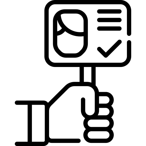 Supporter hand miscellaneous banner icon