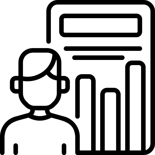 Voting statistics voting business icon